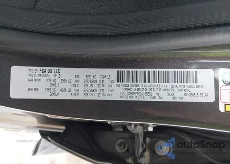 2020 Ram 1500 Big Horn 4X4 5'7 Box from USA, damaged, VIN 1C6SRFFT6LN108561